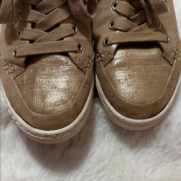 Sofft Tan Lace-Up Sneakers - Picture 3 of 6